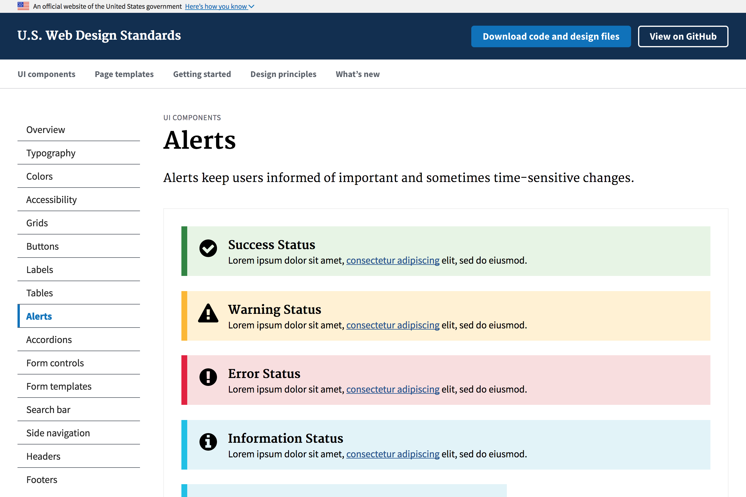 U.S. Web Design System